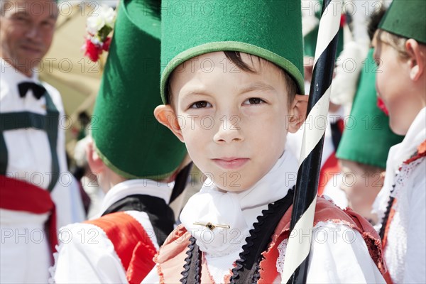 Young fishermen during a parade