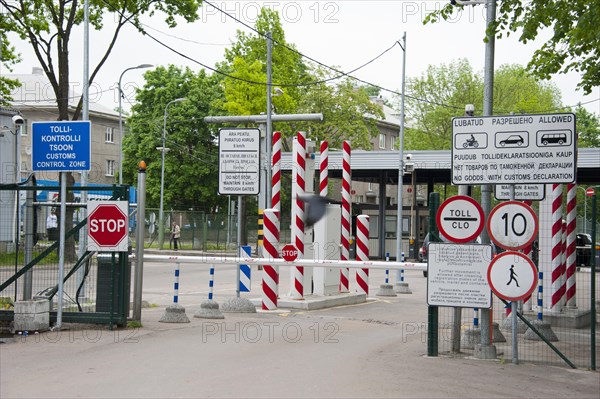 Estonian border with Russia