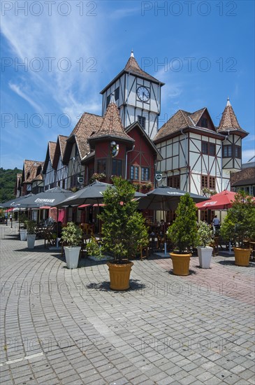 Oktoberfest area in the German town of Blumenau