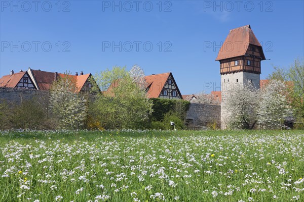 Bauerlinsturm tower with city walls