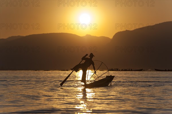 Fisherman in the evening light