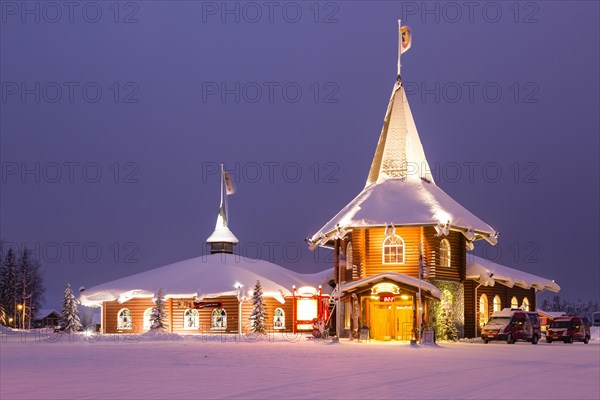 Block houses at Santa Claus Village