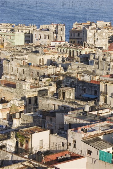 View of rundown buildings