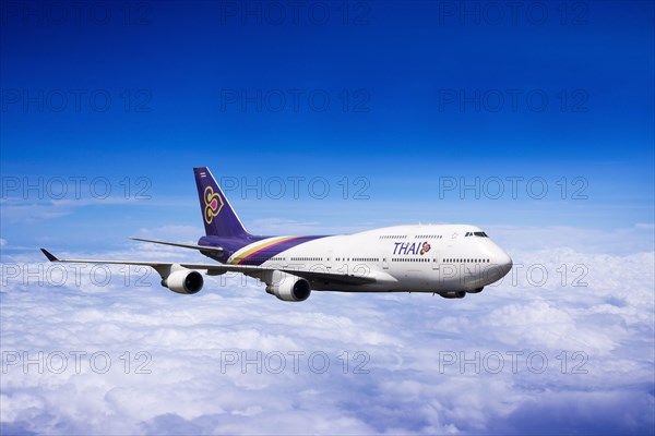 Boeing 747 from Thai Airways in flight