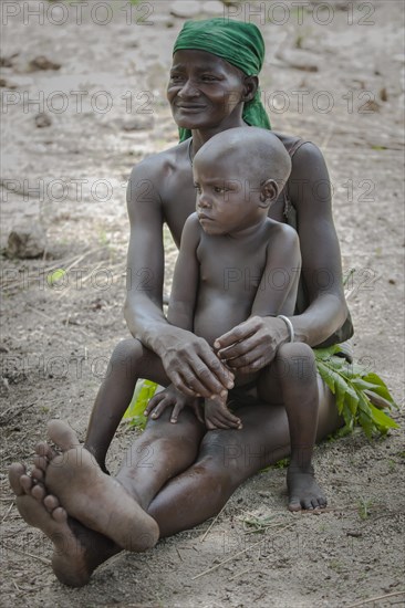 Woman and child of the Koma people