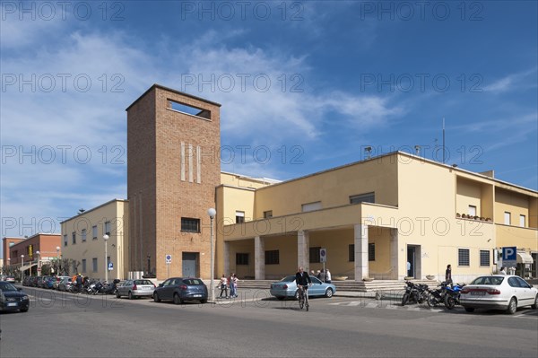 Historical party headquarters of the Italian Fascists with a tower