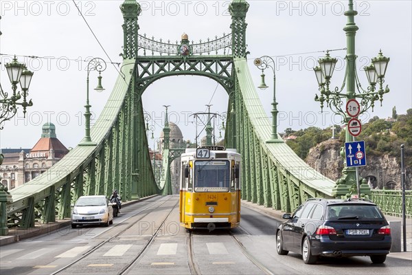 Liberty Bridge with tram
