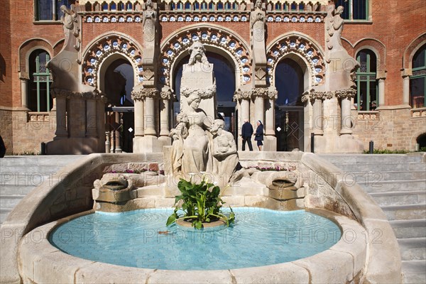 Entrance area of the former Hospital de la Santa Creu i Sant Pau