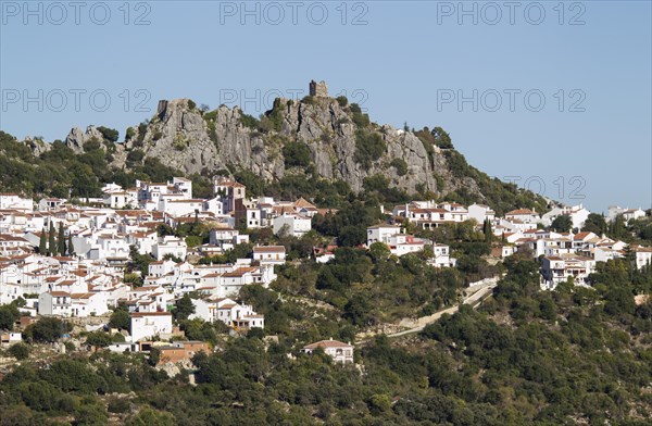 The White Town of Gaucin below a Moorish fort