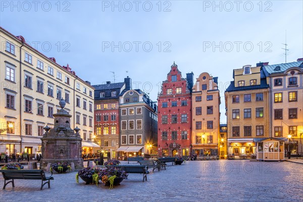 Town houses in Stortorget square