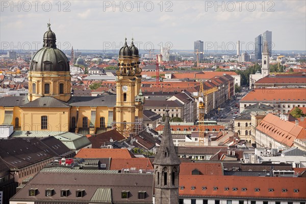 Theatine Church and the roofs of Munich