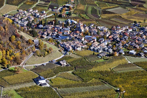 Village of Partschins in Venosta