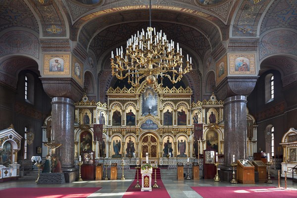 Interior with an iconostasis