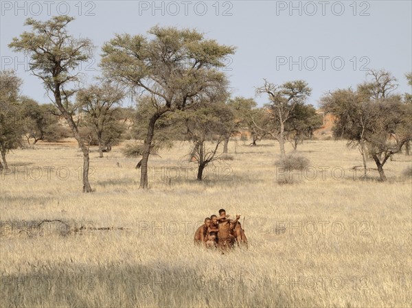 Bushmen in the Kalahari Desert