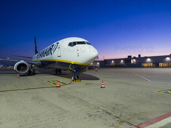 Boeing 737 airliner of the budget airline Ryanair on the runway