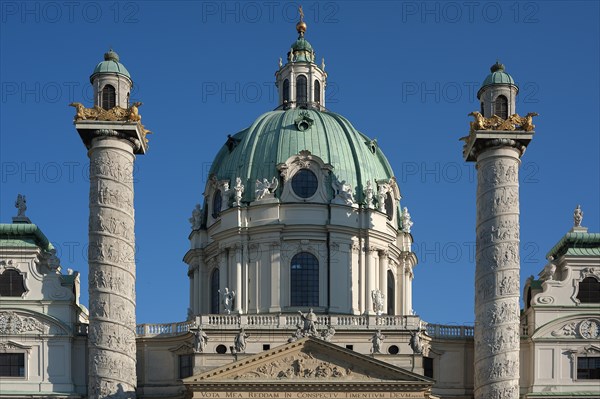 Dome of the baroque Karlskirche church