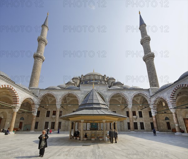 Forecourt of the Fatih Mosque