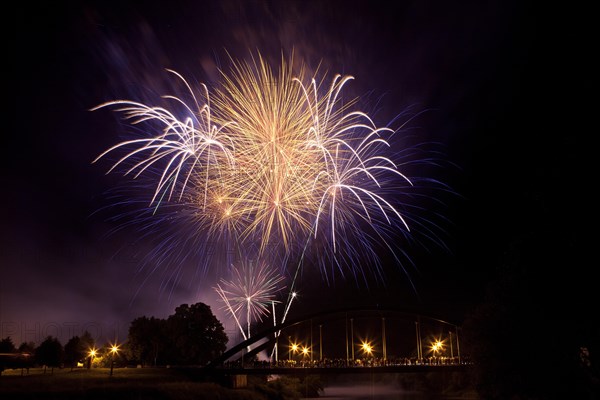 Fireworks for at town festival