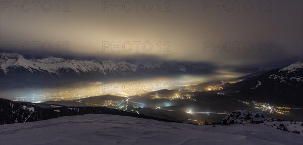 City of Innsbruck at night