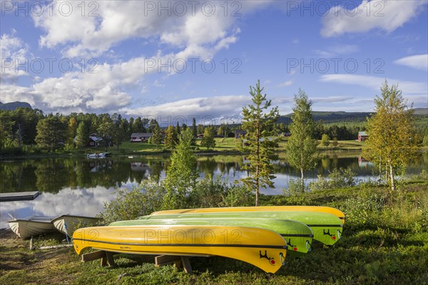 Canoes on Arrenjarka Island