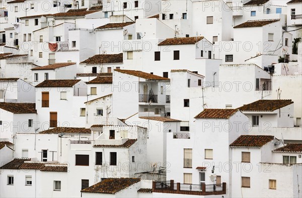 The White Town of Casares clings to a steep hillside