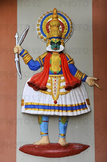 Relief of a Kathakali dancer