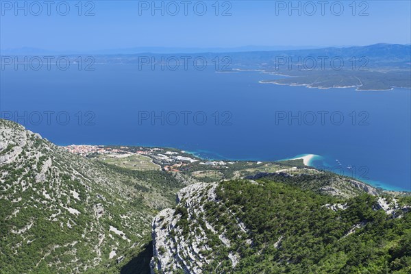 View from Vidova Gora on the town of Bol