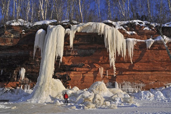 Frozen waterfall