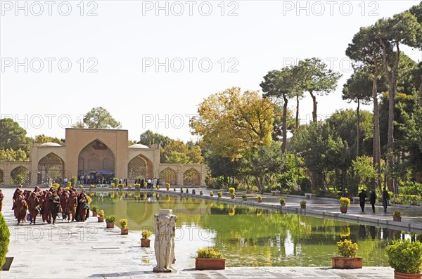 Entrance portal and pool