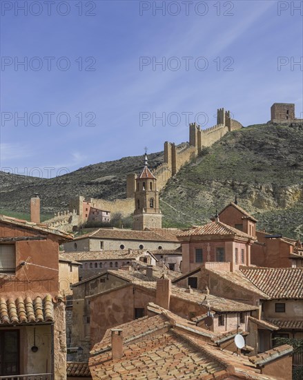Historic centre with a part of the city walls of Albarracin