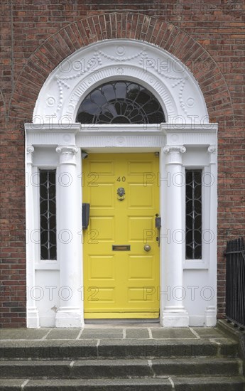 Yellow front door