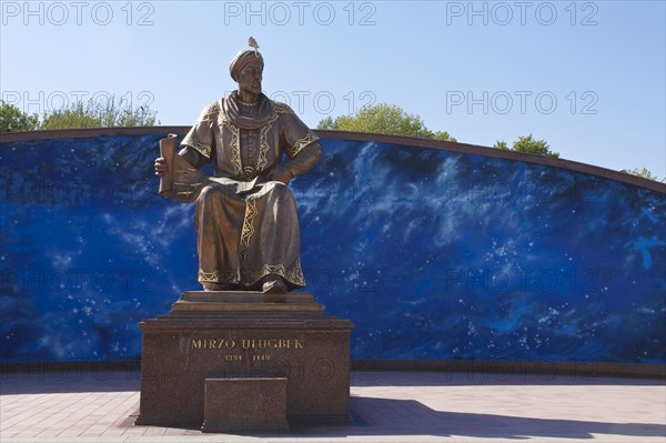 Statue of Mirzo Ulugbek at the Observatory of Ulugh Beg