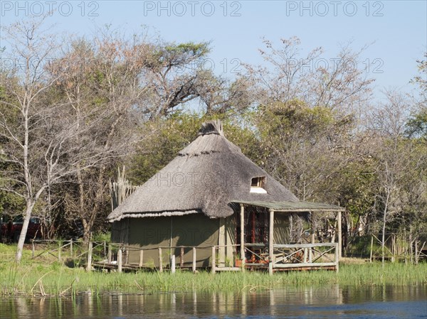 The so-called Island Tents accomodation at the Camp Kwando