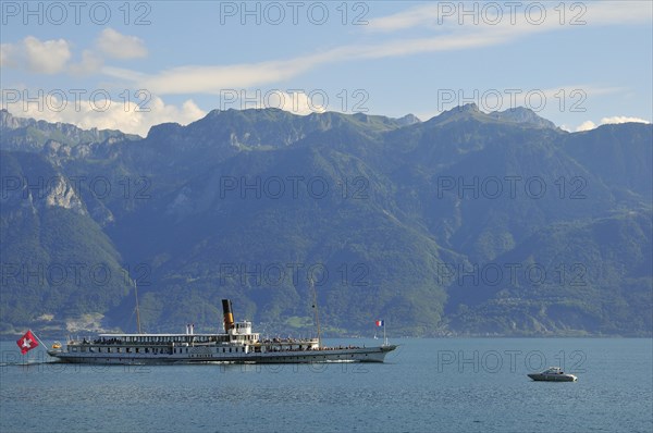 La Suisse paddle steamer on Lake Geneva