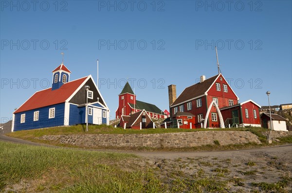 Church and houses