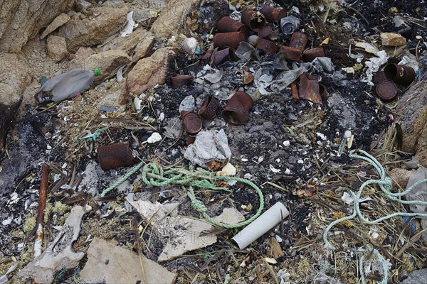 Garbage on the beach