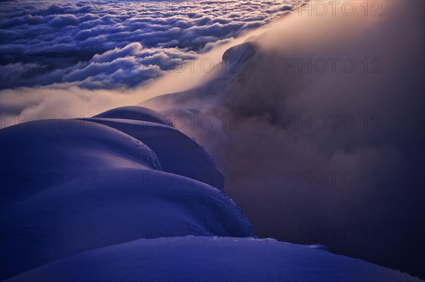 Sunrise at the summit of Cotopaxi Volcano