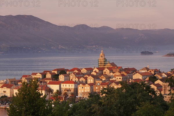 Town of Korcula on the island of Korcula