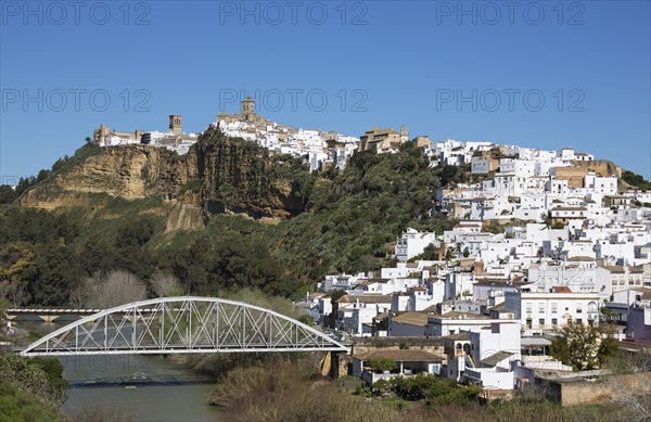 The White Town of Arcos de la Frontera above the Guadalete river