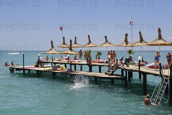 Bathing jetty of the Kremlin Palace Hotel