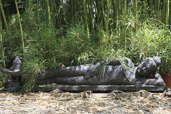 Statue of a reclining Buddha