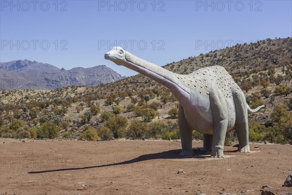 Model of a dinosaur (Antarctosaurus wichmannianus)