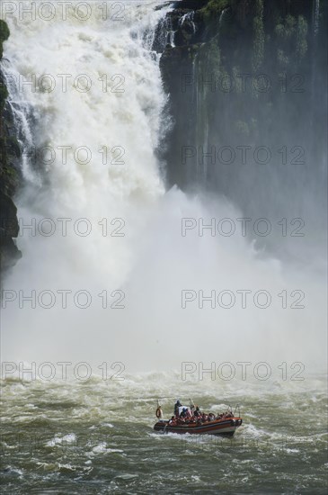 Jetboat underneath the Iguazu Falls