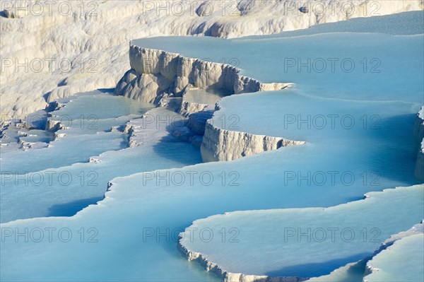 Travertine terrace formations