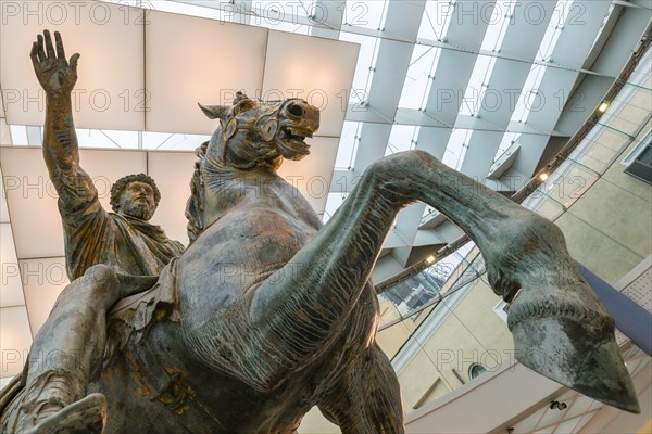 Original equestrian statue of Emperor Marcus Aurelius