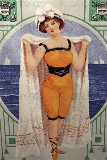 Woman in a bathing suit