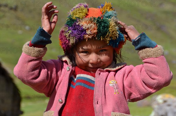 Girl wearing traditional costume