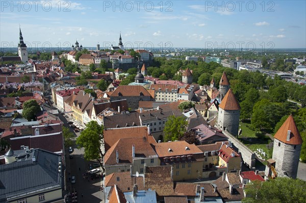 View from St. Olaf's Church over Lower Town and Upper Town