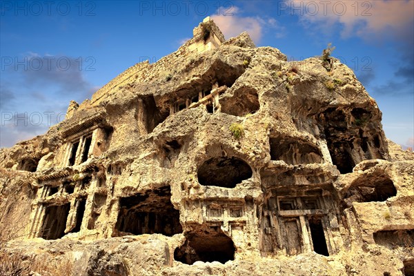 Acropolis and ancient Lycian rock tombs of Tlos Archaeological Site