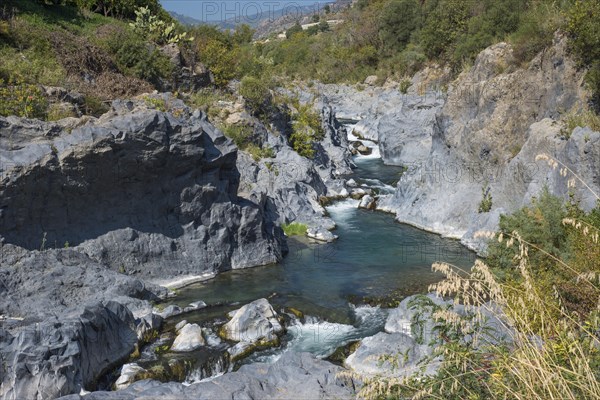 Volcanic basalt formations